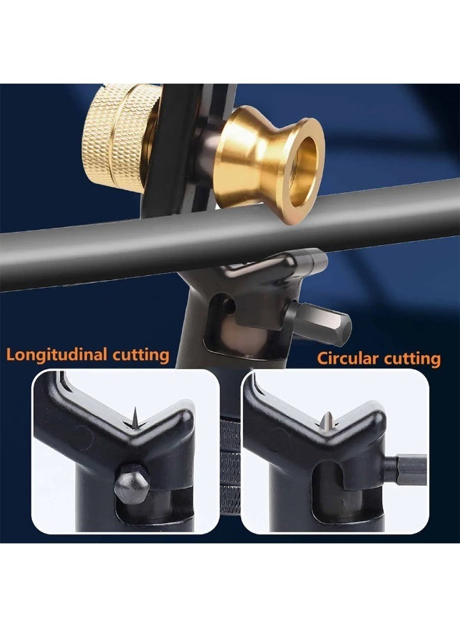 Adjustable Cable Stripper 8-30mm Armored and Coaxial Wire Stripping Tool Precision Cutter with Non Slip Handle - Image 2